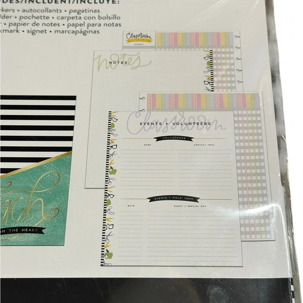The Happy Planner Big Sized Teacher Addition Planner Accessories Pack